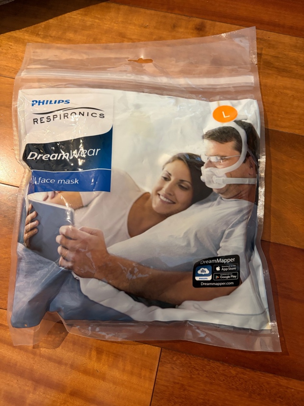 Philips Respironics DreamWear Full Face Mask (Large) - White/Blue NEW